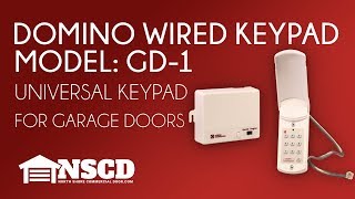 Domino Engineering GD1 Universal Garage Door Opener Wired Keypad [upl. by Ahsial]