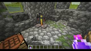 How to create slowness potion long splash lingering in Minecraft [upl. by Roshan]