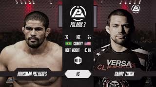 GARY TONON vs UFCs ROUSIMAR PALHARES  Legendary BJJ Full Match  POLARIS PRO [upl. by Lerad]