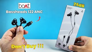 Boat Bassheads 122 ANC TypeC Wired Earphones With 25dB ANC ⚡ Wired Earphone Under 1000rs [upl. by Jarrad]