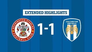 Extended Highlights  Accringon Stanley 11 Colchester United [upl. by Ayela]