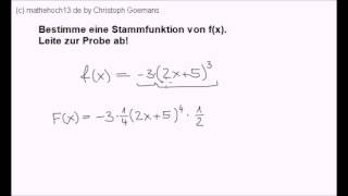 Stammfunktion bilden Beispiel 3 [upl. by Clementius]