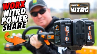 WORX NITRO DRIVESHARE 40V WEED TRIMMER amp POWER SHARE ATTACHMENTS FOR LAWN CARE Model WG186 [upl. by Sorkin168]