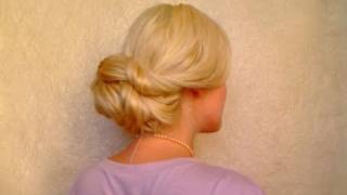 Wedding hairstyles for long hair tutorial Easy elegant updo Fryzura na dlugie wlosy [upl. by Ardnaid]