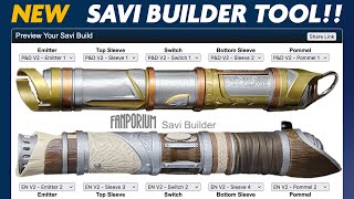 NEW Savi Builder tool to preview any Savi Lightsaber build [upl. by Manuela222]