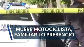 Muere motociclista familiar llegó al lugar y rompió en llanto [upl. by Atikaj]