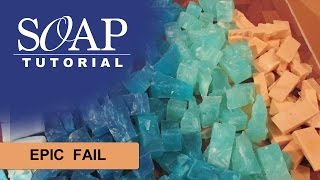 Epic Fail Melt and Pour Soap  Remelted [upl. by Introk475]