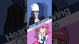 HeartDrawing Challenge animation comics cartoon shorts funny challenge [upl. by Yann835]