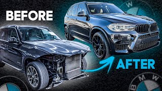 REBUILDING A CHEAP WRECKED 2015 BMW X5 F15 15 MINUTES [upl. by Hars]