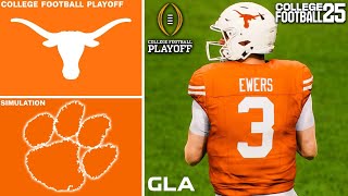 Texas vs Clemson  CFP First Round Simulation  College Football 25 PS5 Gameplay [upl. by Valera]