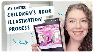 My Entire Childrens Book Illustration Process [upl. by Enenej43]