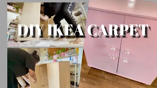 DIY IKEA DIY STORAGE CABINET FROM DRAB TO PINK amp GLOSSY W BEAUTIFUL DOOR HANDLES FR THRIFT STORE [upl. by Eicrad731]