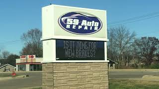 Watchfire sign at 59 Auto Repair Plainfield Il [upl. by Orgalim]