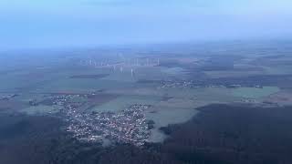 Descent to Paris  Beauvais airport Wizz Air airplane 4K [upl. by Ynnal632]