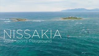 Windsurfing amp Kitesurfing Nissakia  Athens Greece  February 2022 [upl. by Hoskinson75]