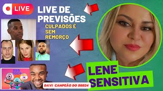 LIVE DE PREVISÕES BBB24 E FAMOSOS COM LENE SENSITIVA previsão sensitivalene bbb24 [upl. by Dloreg]