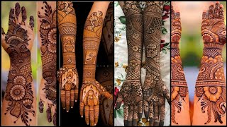 Very Beautiful Mehndi Front and Back HandBridal Mehndi DesignDulhan Mehndi Design [upl. by Rabbaj]