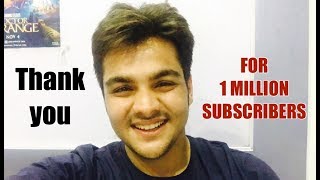 Thank you for 1 MILLION SUBSCRIBERS  Ashish Chanchlani [upl. by Aerdua654]