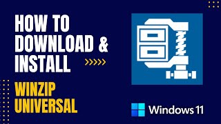 How to Download and Install Winzip Universal For Windows [upl. by Tsyhtema]