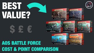 WHICH IS THE BEST VALUE Age Of Sigmar Battleforce Box Set Comparison  Points amp Cost £€ [upl. by Cal920]