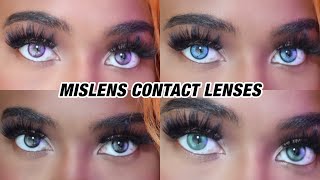 COLORED CONTACTS FOR DARK EYES  MISLENS [upl. by Kwasi186]