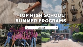 Top 3 High School Summer Programs FREE [upl. by Nwahs]