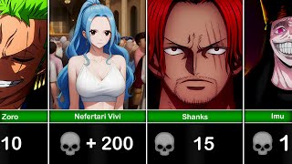 Kill Count Of One Piece Characters [upl. by Eudoxia]