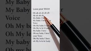 Love your voice Jony englishsongwithlyrics lyrics short [upl. by Ardnahcal]