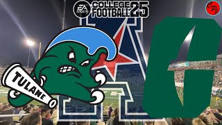 Tulane vs Charlotte Week 10 AAC College Football 25 SIM [upl. by Ebbarta32]