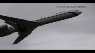 Ilyushin Il62M RA86467 takeoff at Vancouver Intl [upl. by Leimad]