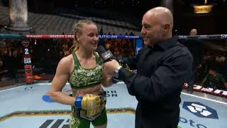 NocheUFC Valentina Shevchenko Entrevista en el Octágono [upl. by Nagem]