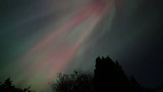 Aurora borealis Bangor Hibernia borealis 10th October 2024 [upl. by Rosabel]