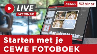 Webinar Starten met je CEWE FOTOBOEK  10 11 2022 [upl. by Inad]