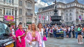 A London City Walk in the West End incl Mayfair amp Oxford Street  4K HDR [upl. by Aenert]