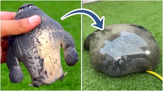 Satisfying gorilla water filling til it explodes 😱🦍 satisfying asmr [upl. by Aciamaj114]