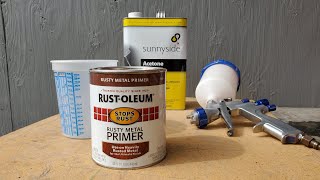 Lets Spray  Rustoleum  Rusty Metal Primer [upl. by Francesco]