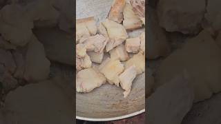 Pork fry 🔥😋 village style so Yummy shorts shortvideo viralvideo porkfry mukbang [upl. by Ellita]