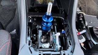 Billet workz short shifter install 2022 wrx [upl. by Krystalle850]