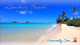 Lanikai Beach ⛱️ Hawaii 4K Tour [upl. by Hcra]