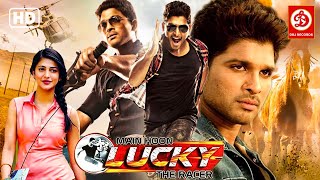 Allu Arjun Blockbuster Movie quotMain Hoon Lucky The Racerquot Full Hindi Dubbed Movie Shruti Haasan [upl. by Annawt817]