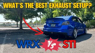 Whats the BEST EXHAUST SETUP for your Subaru WRXSTI [upl. by Cohbert949]