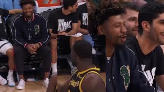 DRAYMOND GREEN MOCKED BY MARCUS SMART amp BENCH quotGET HIS A EJECTEDquot GREEN YELLS BACK quotSAY THAT SHT [upl. by Ferna]