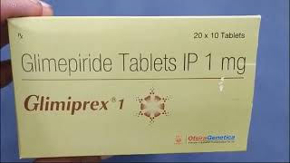 Glimiprex 1 Tablet  Glimepiride Tablets IP 1mg  Glimiprex 1mg Tablet Uses Side effects Benefits [upl. by Vacla145]