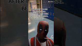 POV WHEN YOU SEE TEACHERS STILL SITTING IN THEIR DESK AFTER THE DISMISSAL BELL RINGS deadpool [upl. by Eeliram]