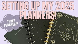 Setting Up 3 Planners for 2025  Classic Happy Planner Setup  Catchall Social Media amp Shop Planner [upl. by Sudaorb221]