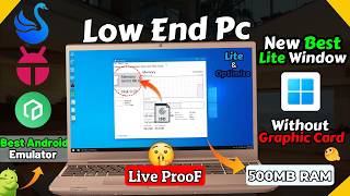 World Fastest Window For Low End Pc  Only 300MB Ram Use  Best Window For Gaming LowEndPcLaptop [upl. by Tiphani]