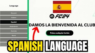 How to Set Spanish ESPAÑOL Language in FC 24  Unlock Spanish in EA Sports FC 24 fc24 [upl. by Fuhrman133]