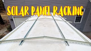 Skoolie Unistrut Superstrut and Rivnut Solar Panel Racking System  Part 1 [upl. by Jovitah531]