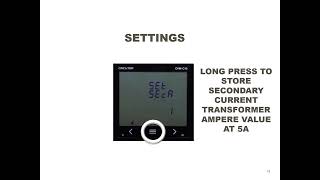 Meter Parameter Settings Circutor CVM C10 [upl. by Amikat]