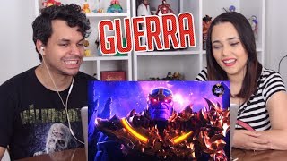 REACT Vingadores VS Thanos  Duelo de Titãs ESPECIAL VINGADORES GUERRA INFINITA  7 Minutoz [upl. by Steinman]